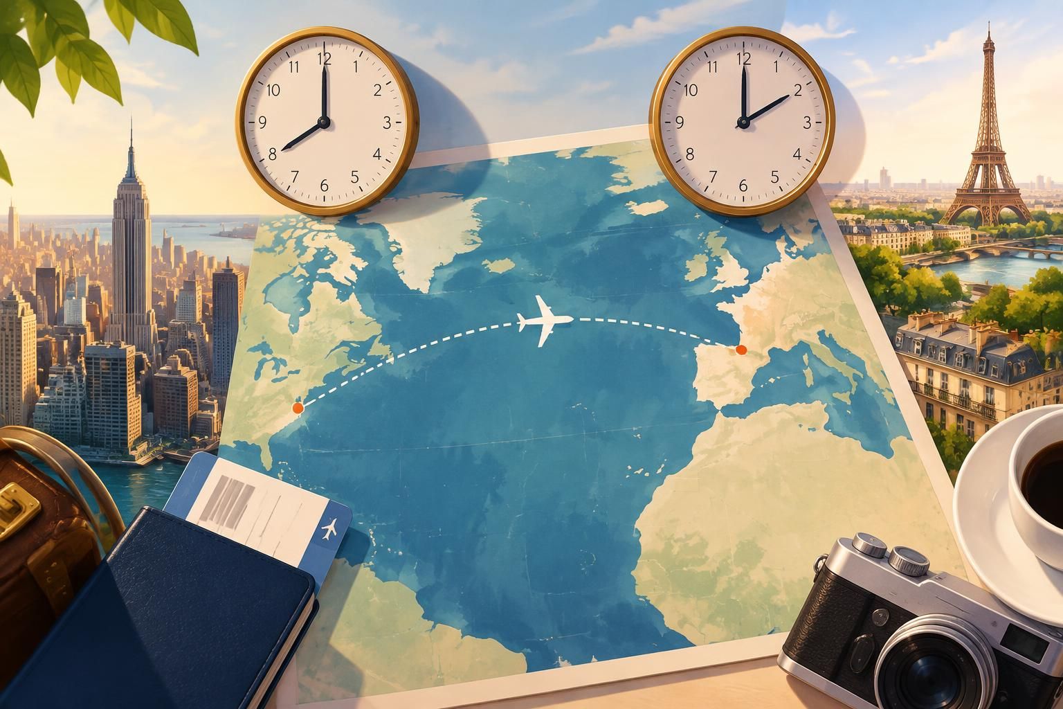 découvrez l’heure actuelle à new york et apprenez à calculer le décalage horaire avec la france, en tenant compte des changements d’heure.