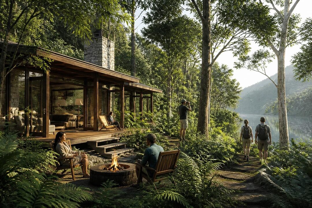 découvrez un lodge d'écotourisme unique pour vivre une expérience immersive en pleine nature, alliant confort et respect de l'environnement.